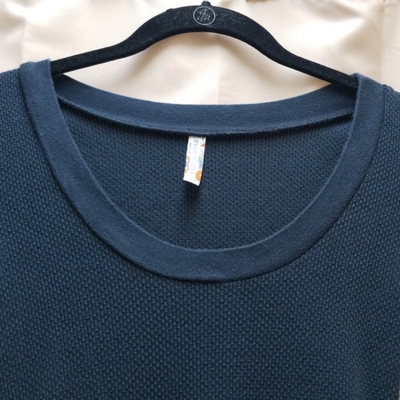 Free People Moto Cuff Thermal Navy With Black S - Picture 4 of 6